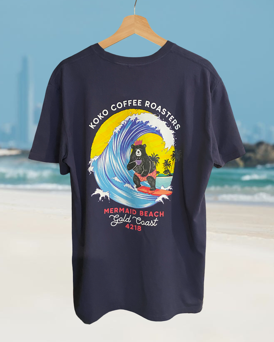 KoKo Surf, Sips & Sunshine Tee Midnight Blue