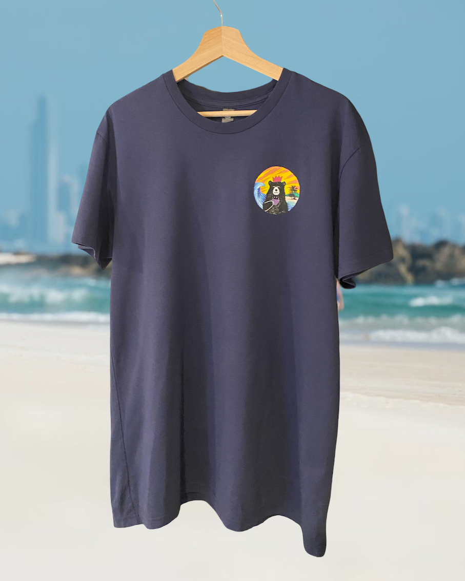 KoKo Surf, Sips & Sunshine Tee Midnight Blue