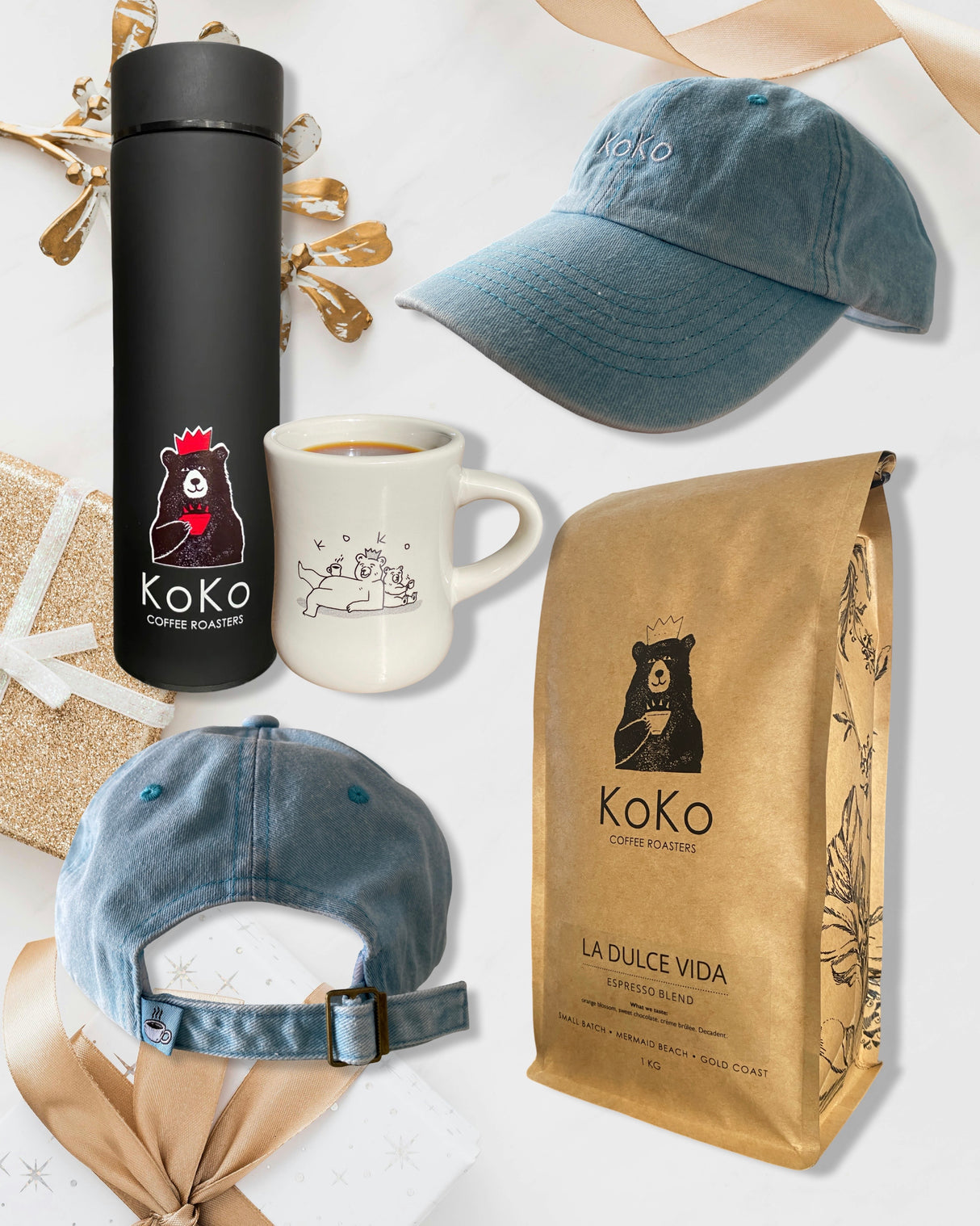 KoKo Xmas Beans, Brew and Bonce Gift Set